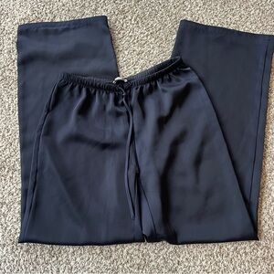 Aritzia Sunday best navy blue satin pants xxs